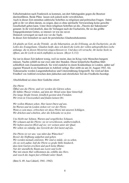 Simone Weil (01.06.11) - Oase Heilig Kreuz