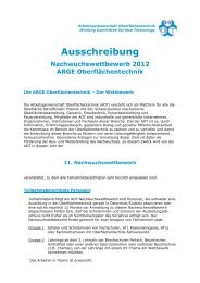 Ausschreibung - Metalltechnik