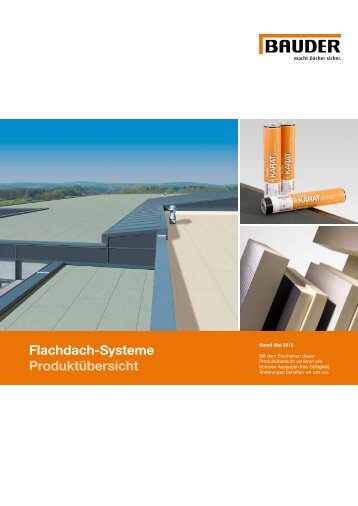 Flachdach-Systeme Produktübersicht