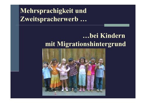 Mehrsprachigkeit und Migration