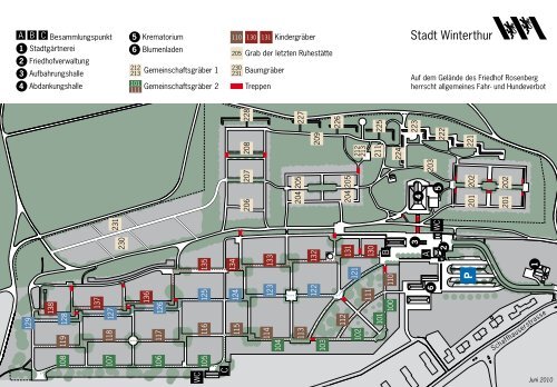 Friedhof Rosenberg Übersichtsplan - Winterthur Glossar