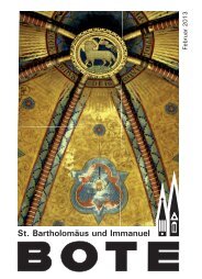 St. Bartholomäus und Immanuel - Immanuelgemeinde