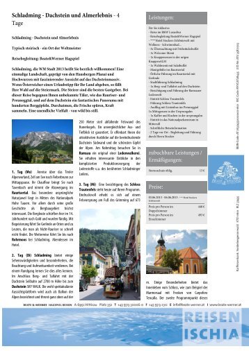 Schladming - Dachstein und Almerlebnis - beate-werner.at