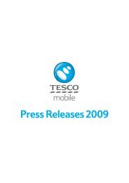 Press Releases 2009 - Tesco Phone Shop