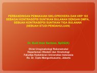 perbandingan pemakaian sikloprovera dan hrp 102 sebagai ...