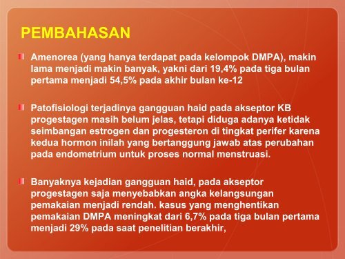 perbandingan pemakaian sikloprovera dan hrp 102 sebagai ...