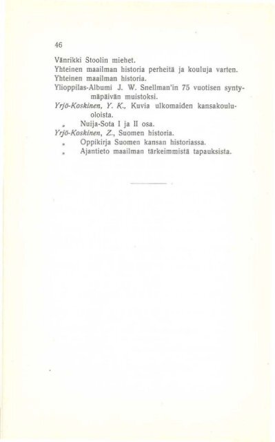 Hämeenlinnan kaupungin kansankirjaston kirja-luettelo v. 1912