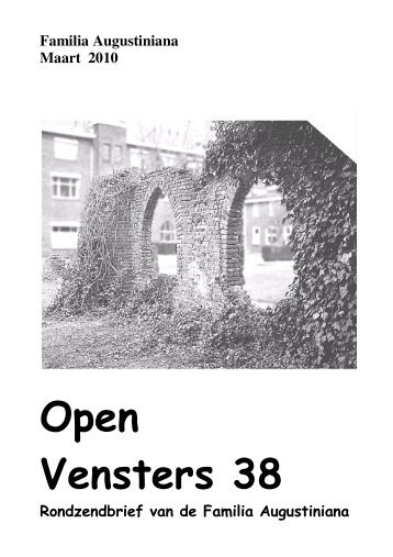 PDF-versie van Open Vensters 38 - Familia Augustiniana Nederland