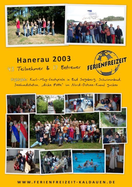 Chronik 25 Jahre Ferienfreizeit Kaldauen 1987 – 2012