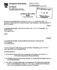 (Saale) vom 05. Juli 2011 - Az - Bund der Energieverbraucher e.V.