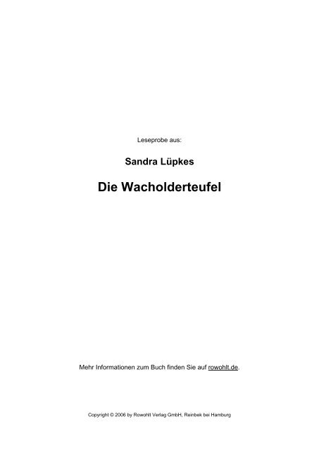 Die Wacholderteufel