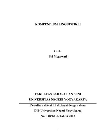 Lektion 13: Morphologie - Staff UNY - Universitas Negeri Yogyakarta
