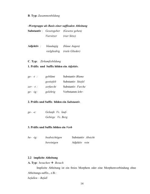 Lektion 13: Morphologie - Staff UNY - Universitas Negeri Yogyakarta