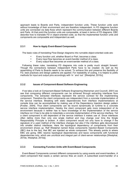 FHWS Science Journal - Fakultät Informatik und Wirtschaftsinformatik