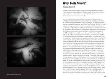 Why Jack Smith? - Madeleine Bernstorff