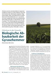 Biologische Ab- baubarkeit der Gyrasehemmer