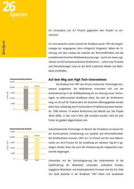 Geschäftsbericht 1997 - Deutsche Post DHL