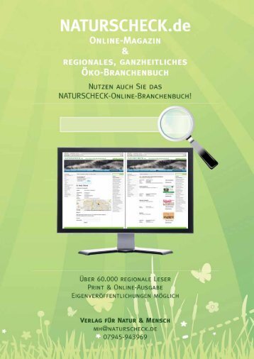 Vollständiges Online-PDF des Magazins - NATURSCHECK