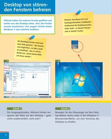 Desktop von stören den Fenstern befreien - Data Becker