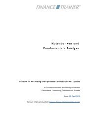 Notenbanken und Fundamentale Analyse - Finance Trainer