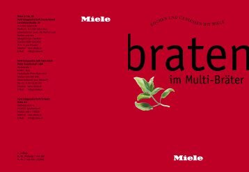 Braten im Multi-Bräter - Miele