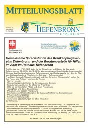Mitteilungsblatt KW 21/2013 - Tiefenbronn
