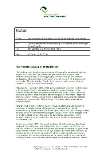 Kommissorium dialoggruppe for de gymnasiale uddannelser