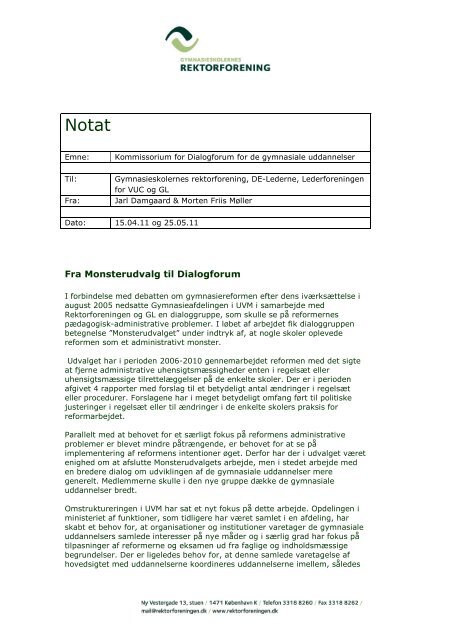 Kommissorium dialoggruppe for de gymnasiale uddannelser