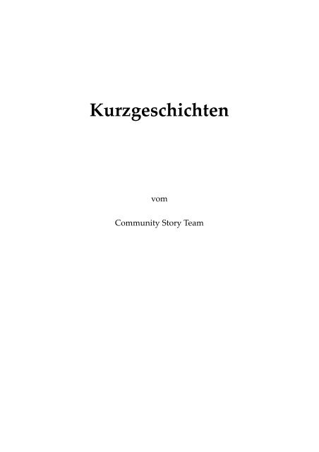 Kurzgeschichten - Gothic 3 Community Story Project