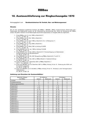 RBBau 18. AT - Baumassnahmen für die Gaststreitkräfte ABG