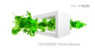 HOLORIZON Technik-Manual - Voelkner