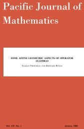 Some affine geometric aspects of operator algebras - MSP