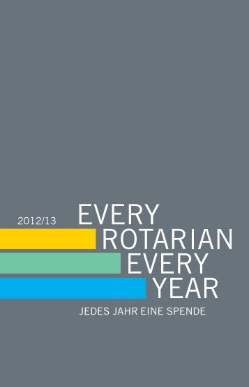 EREY - Jedes Jahr eine Spende - Distrikt 1850