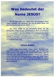 1.3.4 Was bedeutet der Name Jesus? - christen-online.at