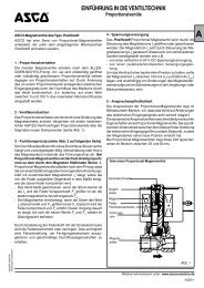 EINFÜHRUNG IN DIE VENTILTECHNIK - ASCO Numatics