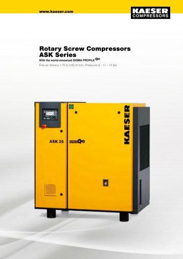 Rotary Screw Compressors ASK Series - Kaeser Kompressoren