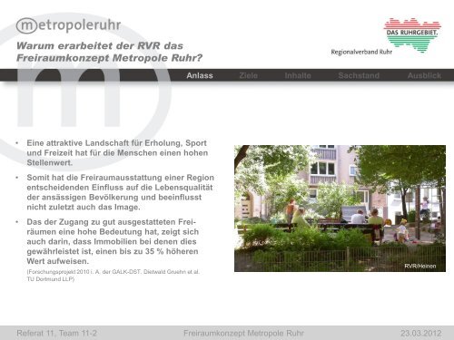 Vortrag - Metropole Ruhr