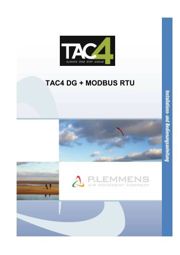 MI Regulation TAC4 DG + MODBUS DE - Lemmens