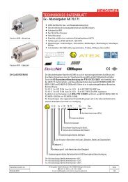 TECHNISCHES DATENBLATT - Hengstler GmbH
