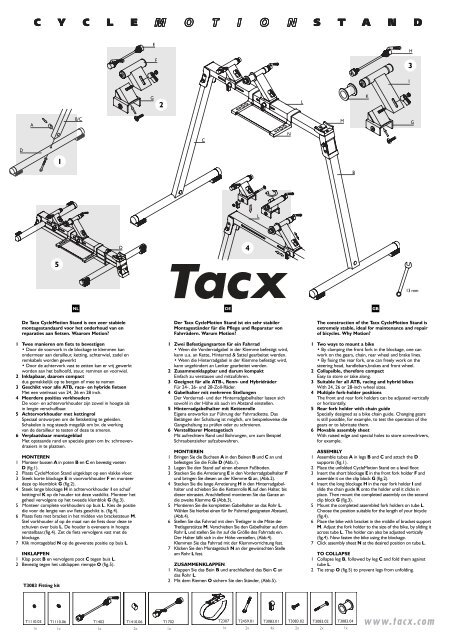 LNCMBO De Tacx Cyclemotion Stand is een zeer ... - Van Bokhoven