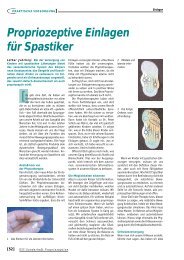 Propriozeptive Einlagen für Spastiker - Footpower