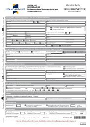 Antrag auf: MAXXELLENCE - fondsgebundene ... - Hoesch & Partner