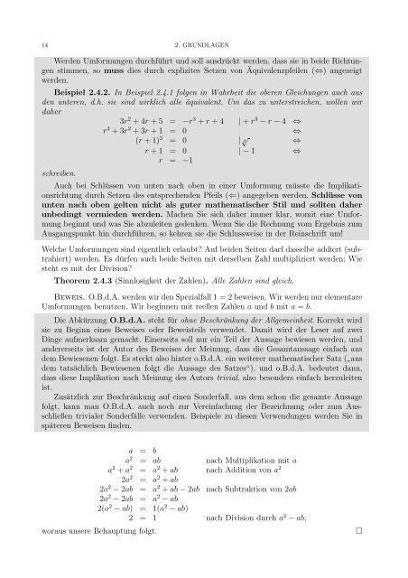 Skripten - an der Fakultät für Mathematik! - Universität Wien