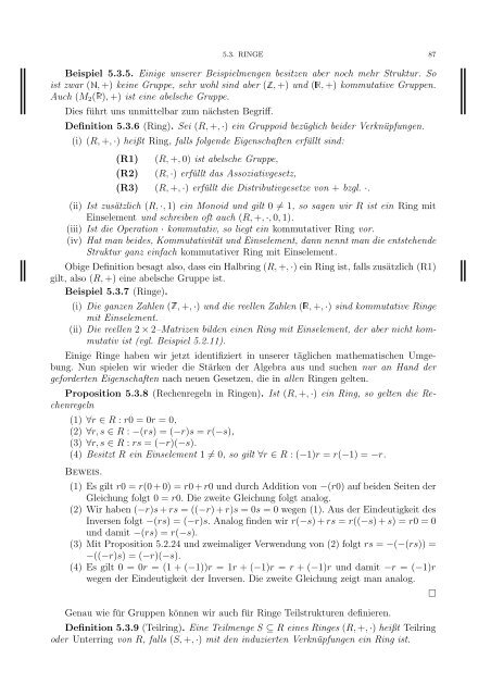 Skripten - an der Fakultät für Mathematik! - Universität Wien