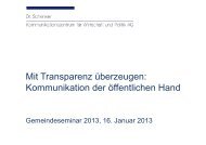 Mit Transparenz überzeugen, PDF - Fricktal