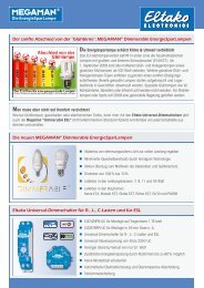 Die neuen MEGAMAN® Dimmerable EnergieSparLampen Eltako ...