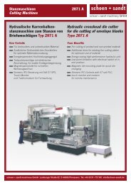 Produktblatt 2071A.pdf - schoen + sandt machinery GmbH