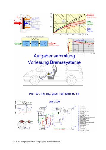 Aufgaben Konventionelle Bremsanlagen