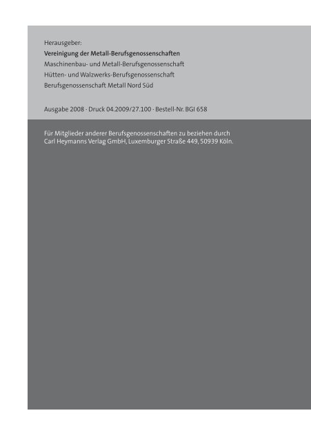 BGI 658 01.pdf, Seiten 57-75 - Berufsgenossenschaft Holz und Metall