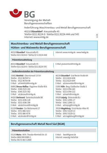 BGI 658 01.pdf, Seiten 57-75 - Berufsgenossenschaft Holz und Metall